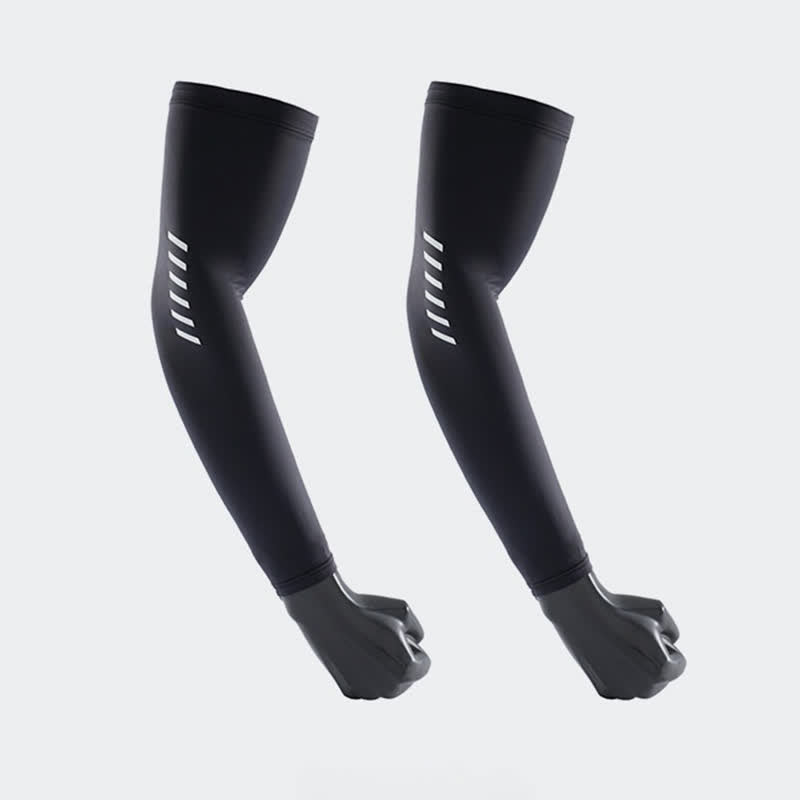 Manchons de protection solaire d'extérieur de couleur unie (3 paires) - Gris foncé - XL - image 2