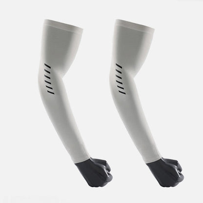Manchons de protection solaire d'extérieur de couleur unie (3 paires) - Gris clair - XL - image 3