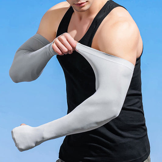 Manchons de protection solaire pour l'extérieur (4 paires) - Gris clair - image 0