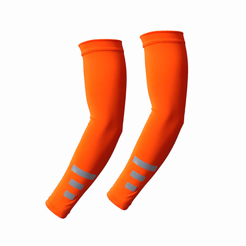 Manchons de protection solaire réfléchissants à séchage rapide pour l'extérieur (3 paires) - Orange - image 1