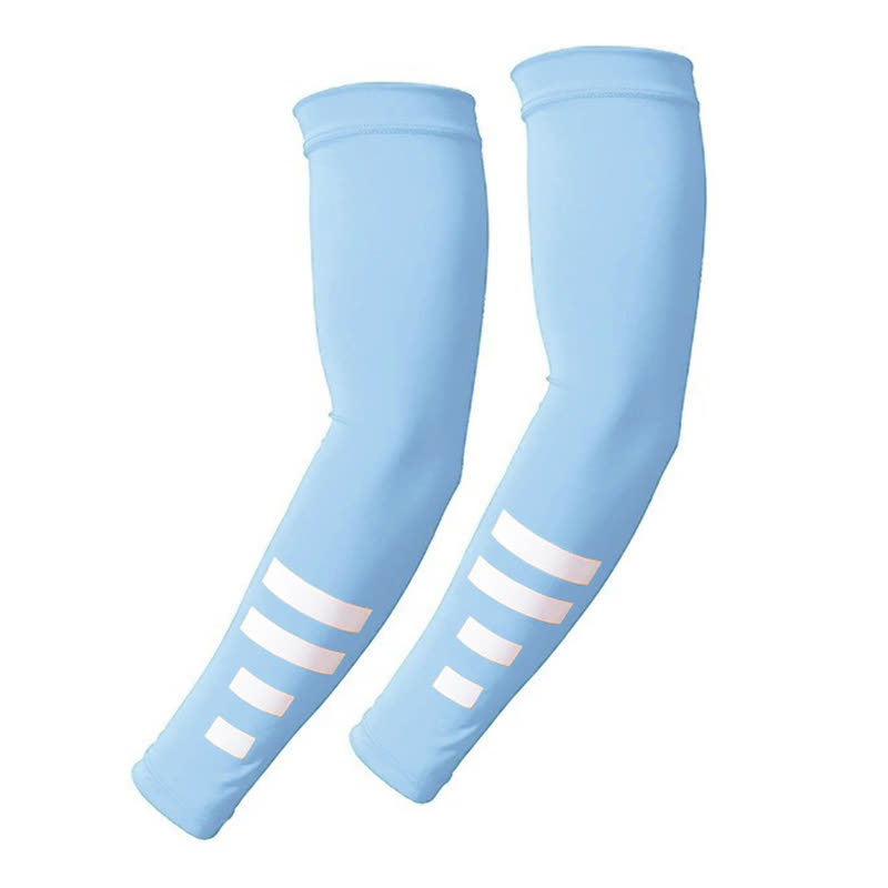 Manchons de protection solaire réfléchissants à séchage rapide pour l'extérieur (3 paires) - Bleu clair - image 5