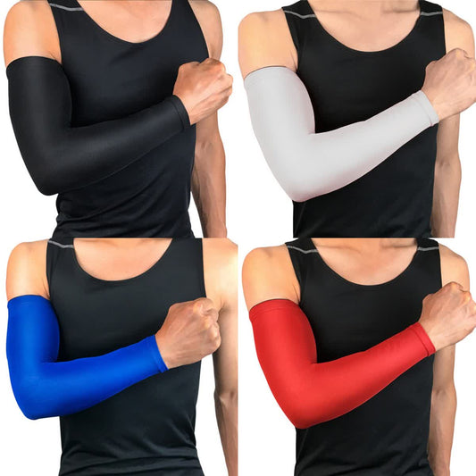 Manchons de sport respirants de couleur unie (2 paires)