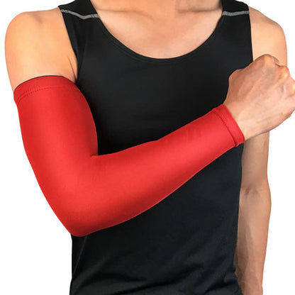 Manchons de sport respirants de couleur unie (2 paires) - Rouge - XXL - image 4
