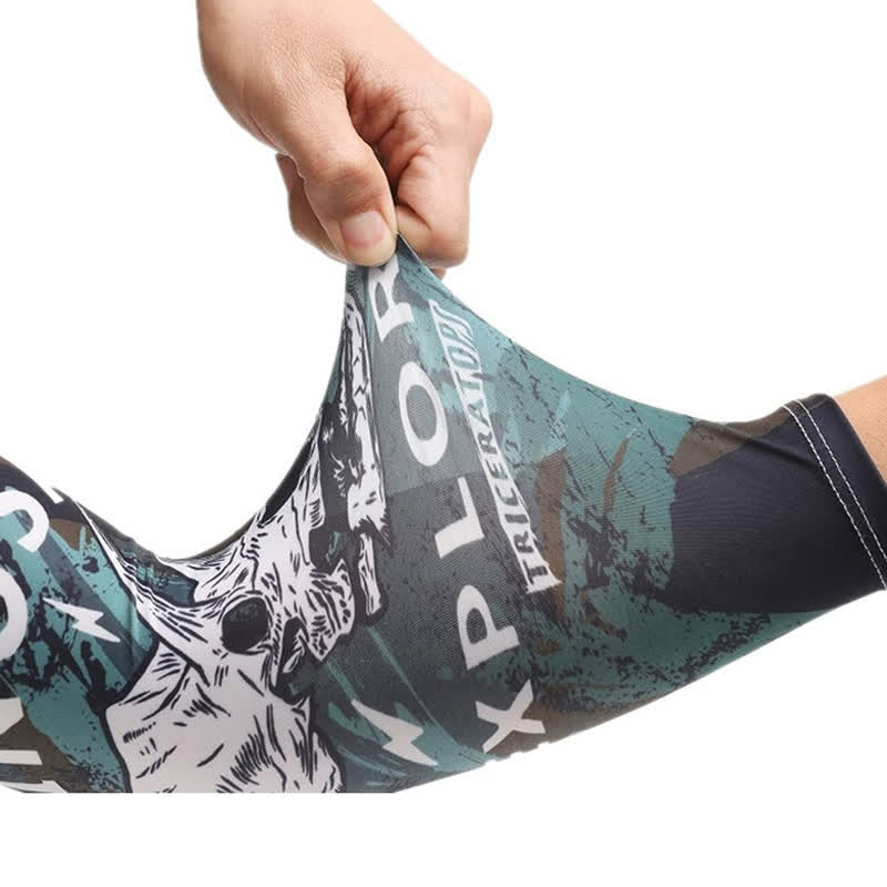 Manchons de protection solaire respirants à motifs pour l'extérieur (4 paires)