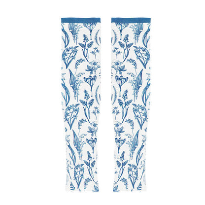 Manchons de protection solaire d'extérieur à imprimé floral (3 paires) - UN - image 3