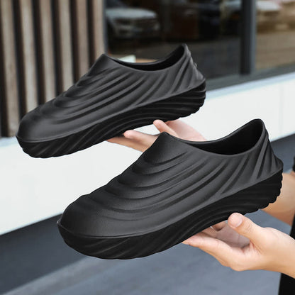 Chaussures de cuisine imperméables antidérapantes de couleur unie - Noir - EU44/45 (US10/11) - image 18