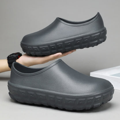 Chaussures de cuisine imperméables à enfiler et à la mode - Gris - EU44/45 (US10/11) - image 13