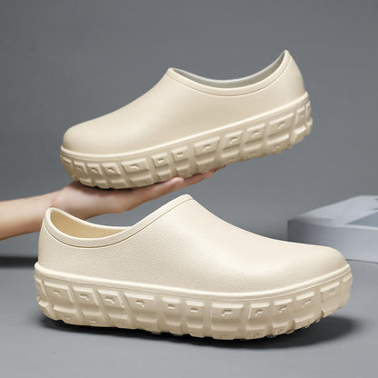 Chaussures de cuisine imperméables à enfiler et à la mode - Beige - EU44/45 (US10/11) - image 5