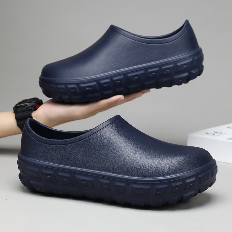 Chaussures de cuisine imperméables à enfiler et à la mode - Bleu marine - EU44/45 (US10/11) - image 14