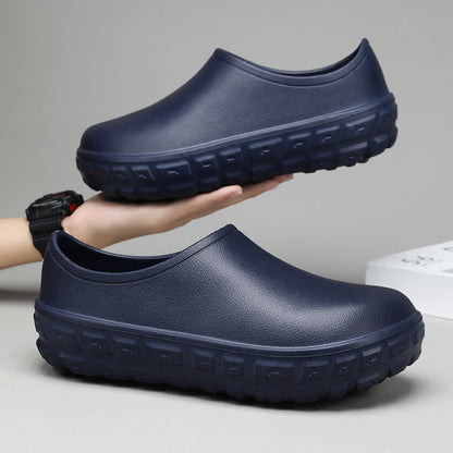 Chaussures de cuisine imperméables à enfiler et à la mode - Bleu marine - EU44/45 (US10/11) - image 14