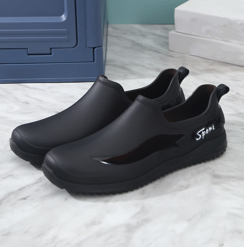 Chaussures de jardinage imperméables et antidérapantes de couleur unie - Noir - EU44 (US10) - image 22