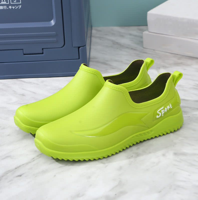 Chaussures de jardinage imperméables et antidérapantes de couleur unie - Vert - EU44 (US10) - image 5