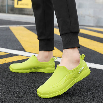 Chaussures de jardinage imperméables et antidérapantes de couleur unie