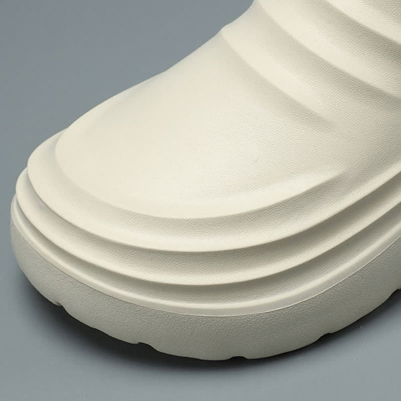 Chaussures de cuisine à semelle souple, antidérapantes et imperméables, de couleur unie