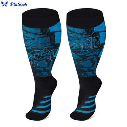 Chaussettes de compression de fitness graphiques grande taille (3 paires)