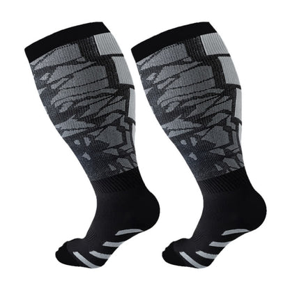 Chaussettes de compression de fitness graphiques grande taille (3 paires)