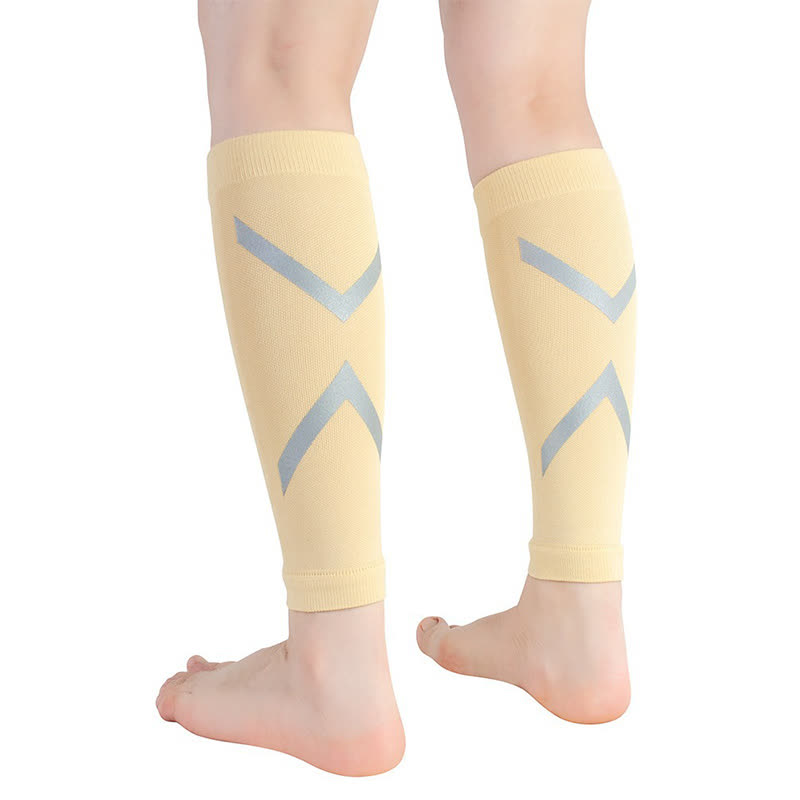 Manchons de compression réfléchissants pour mollets - Nu - XL - image 0