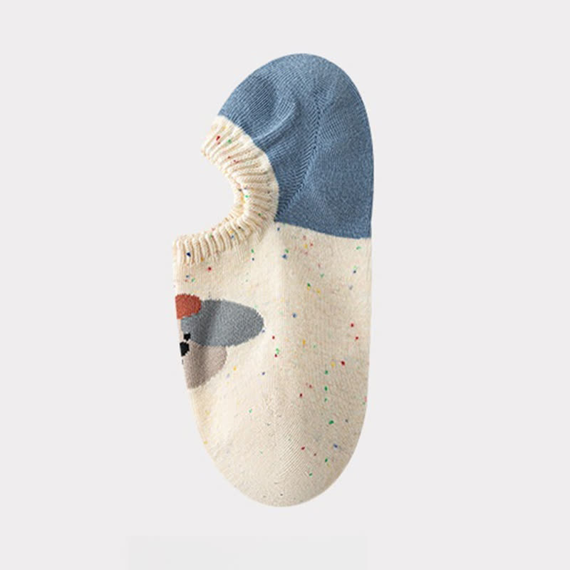 Chaussettes invisibles à motifs mignons (8 paires)