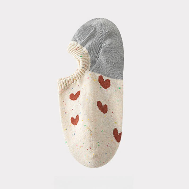 Chaussettes invisibles à motifs mignons (8 paires)