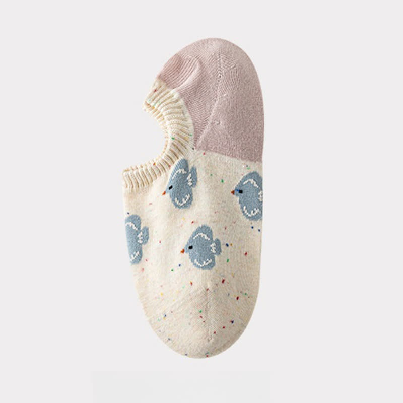 Chaussettes invisibles à motifs mignons (8 paires)