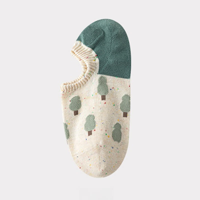 Chaussettes invisibles à motifs mignons (8 paires)