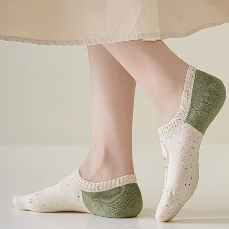 Chaussettes invisibles à motifs mignons (8 paires)