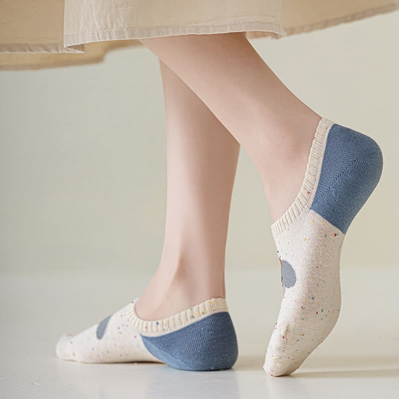 Chaussettes invisibles à motifs mignons (8 paires)