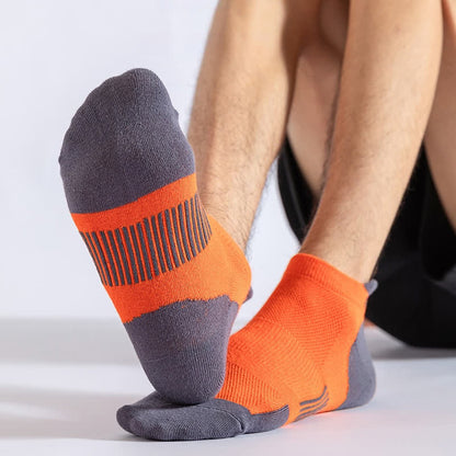 Chaussettes de compression respirantes et anti-transpiration pour le sport (5 paires) - image 2