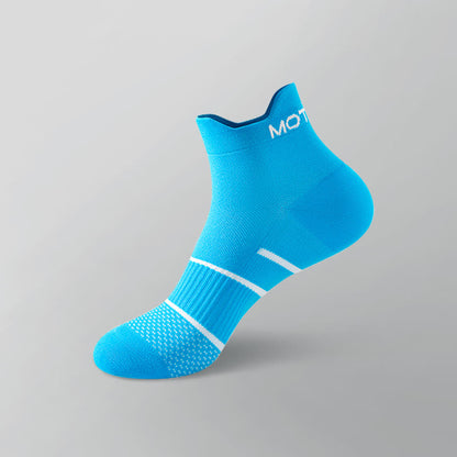 Chaussettes de compression respirantes à la cheville, fines et de couleur unie (6 paires)