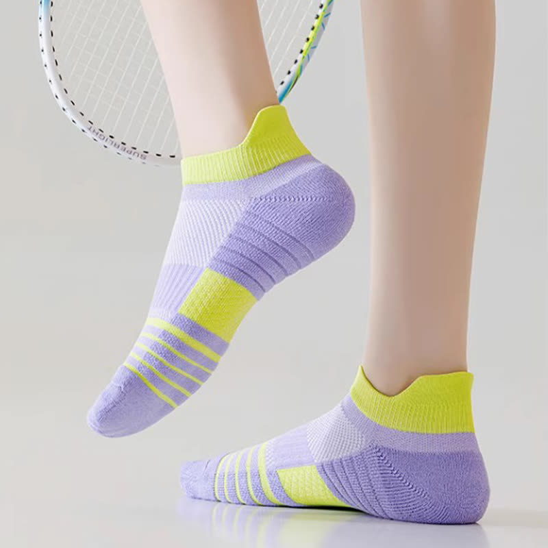 Chaussettes de sport à rayures en coton anti-transpiration (6 paires)