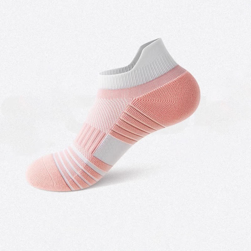 Chaussettes de sport à rayures en coton anti-transpiration (6 paires) - Rose - EU36-41 (US4-7,5) - image 9