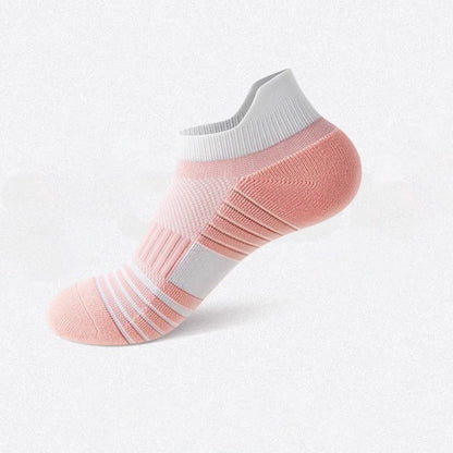 Chaussettes de sport à rayures en coton anti-transpiration (6 paires) - Rose - EU36-41 (US4-7,5) - image 9