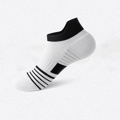 Chaussettes de sport à rayures en coton anti-transpiration (6 paires) - Noir - EU36-41 (US4-7,5) - image 13