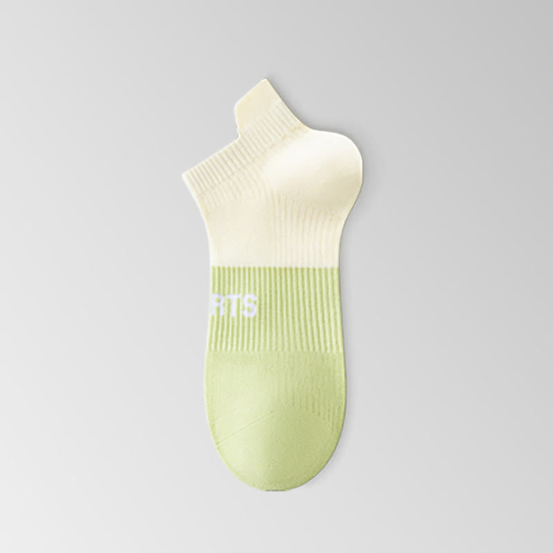 Chaussettes de compression respirantes et fines pour le sport (5 paires) - Vert - EU35-40 (US3-7) - image 5
