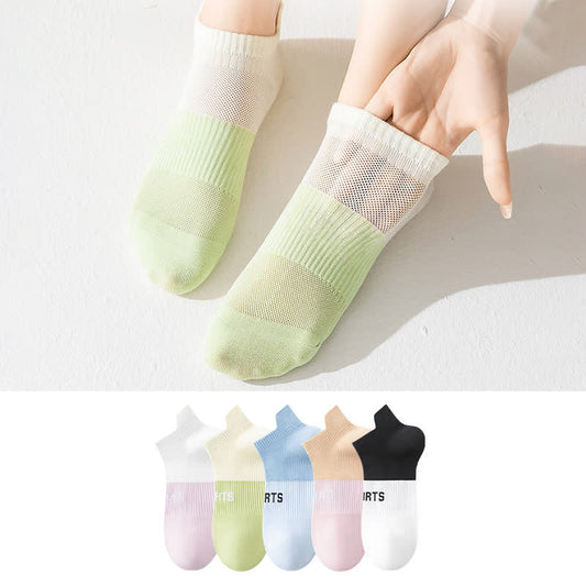 Chaussettes de compression respirantes et fines pour le sport (5 paires) - image 0