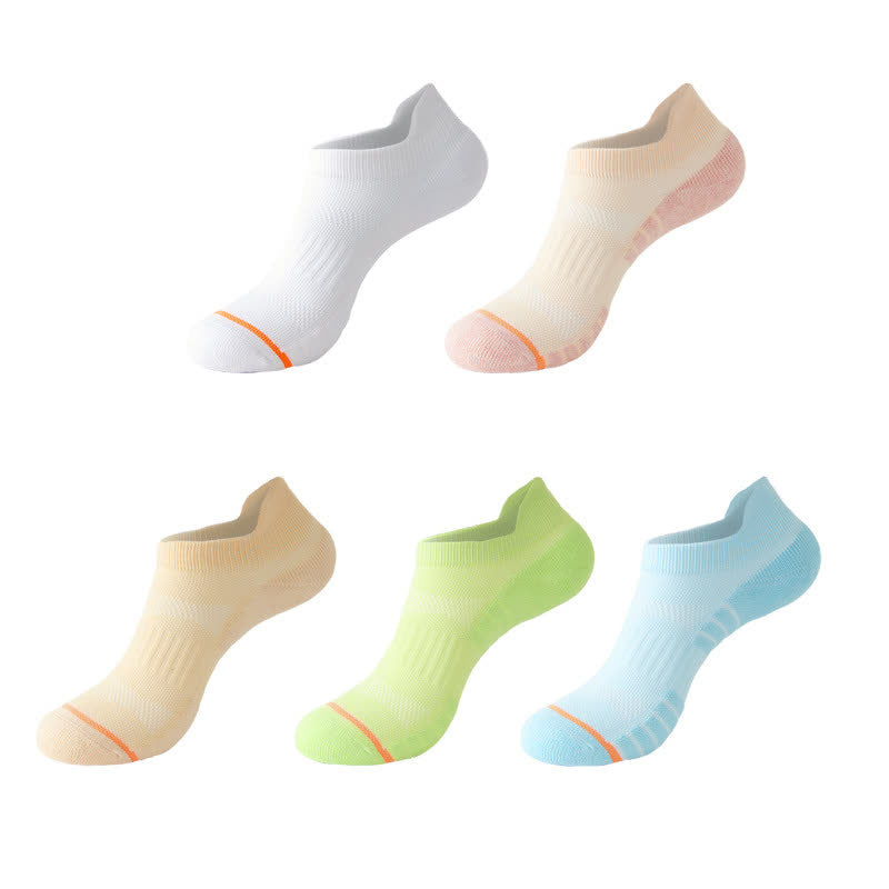 Chaussettes de compression en coton anti-transpiration pour le sport et la course à pied (5 paires)
