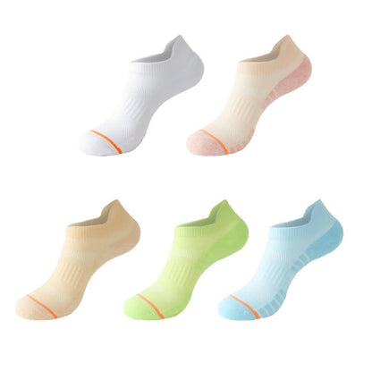 Chaussettes de compression en coton anti-transpiration pour le sport et la course à pied (5 paires)