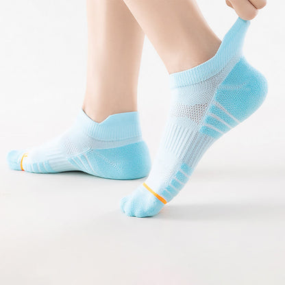 Chaussettes de compression en coton anti-transpiration pour le sport et la course à pied (5 paires)
