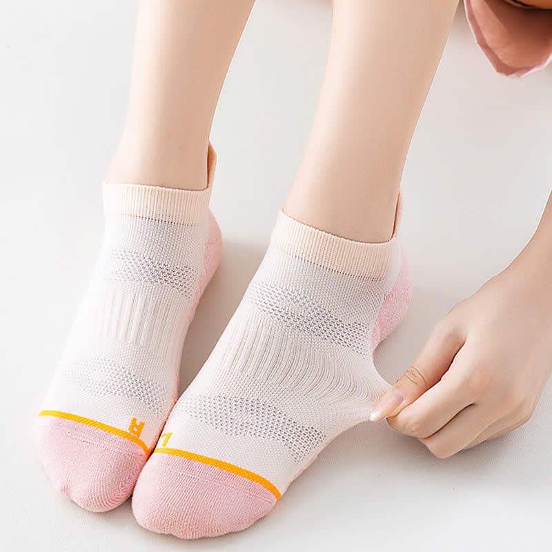Chaussettes de compression en coton anti-transpiration pour le sport et la course à pied (5 paires)