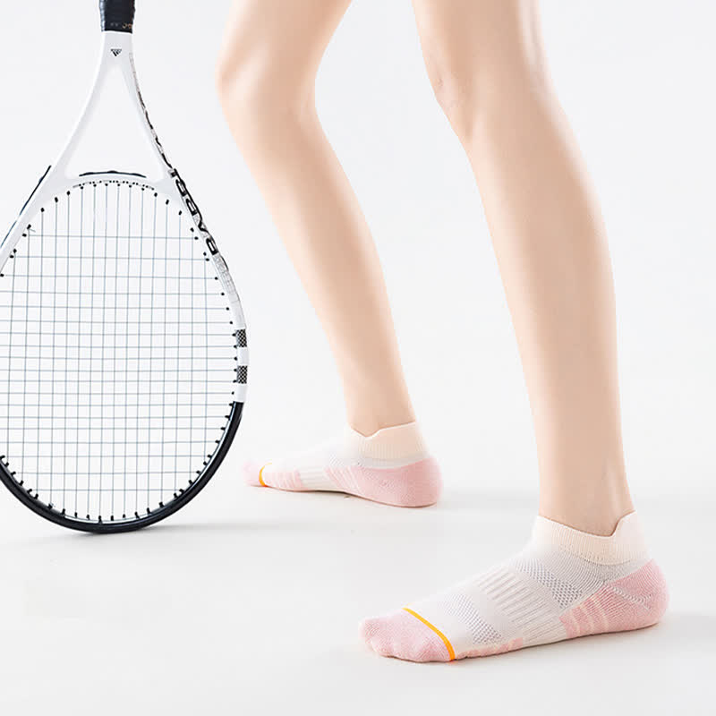 Chaussettes de compression en coton anti-transpiration pour le sport et la course à pied (5 paires)