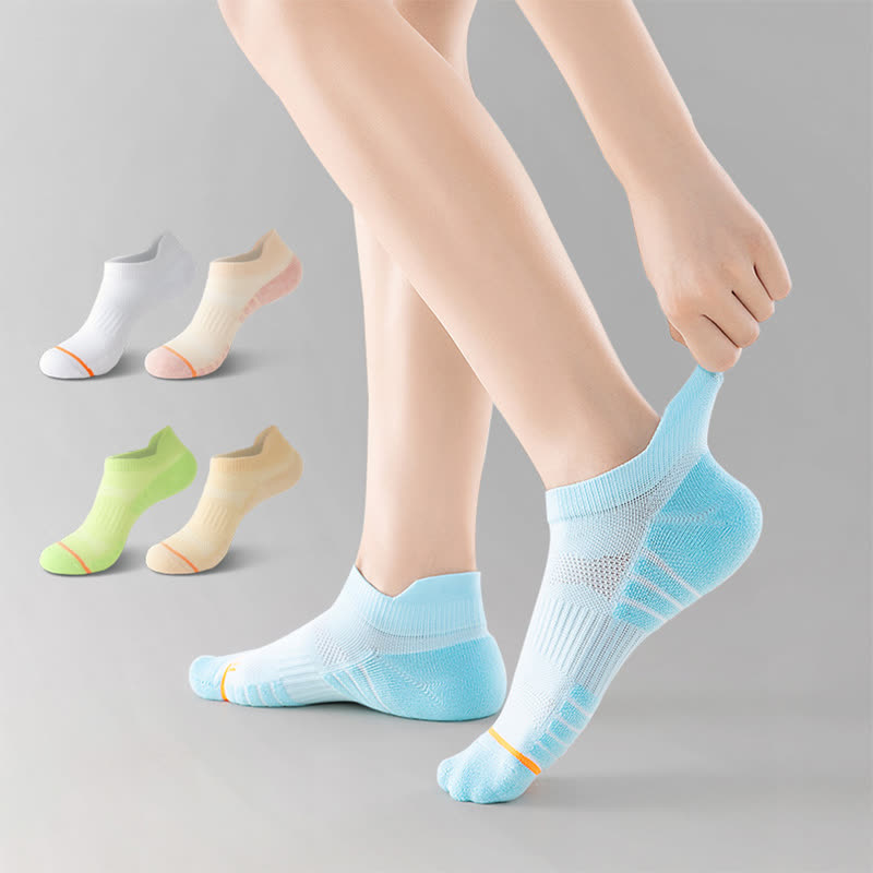 Chaussettes de compression en coton anti-transpiration pour le sport et la course à pied (5 paires)