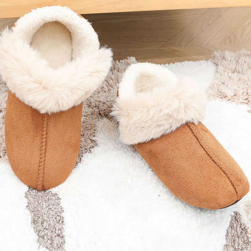 Chaussons moelleux antidérapants grande taille - Brun - EU44-45 (US10-11) - image 8