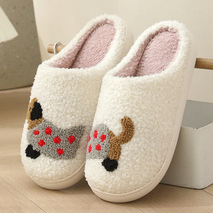 Chaussons en peluche grande taille à imprimé animal - B - EU43-44 (US9-10) - image 8
