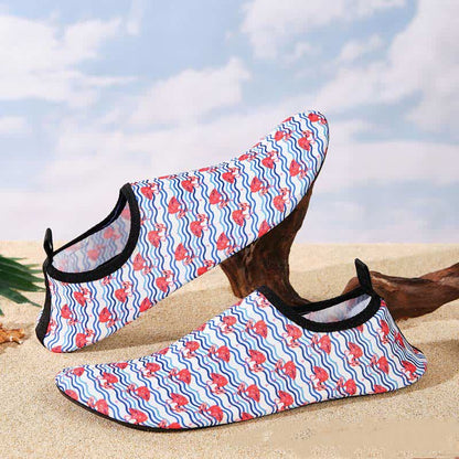 Chaussons de plage respirants et antidérapants à motifs colorés