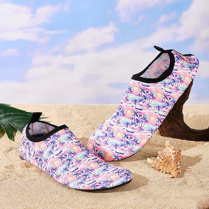Chaussons de plage respirants et antidérapants à motifs colorés
