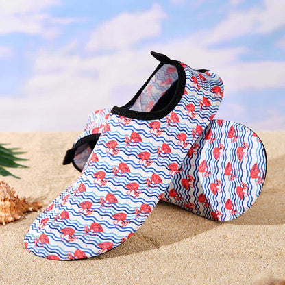 Chaussons de plage respirants et antidérapants à motifs colorés