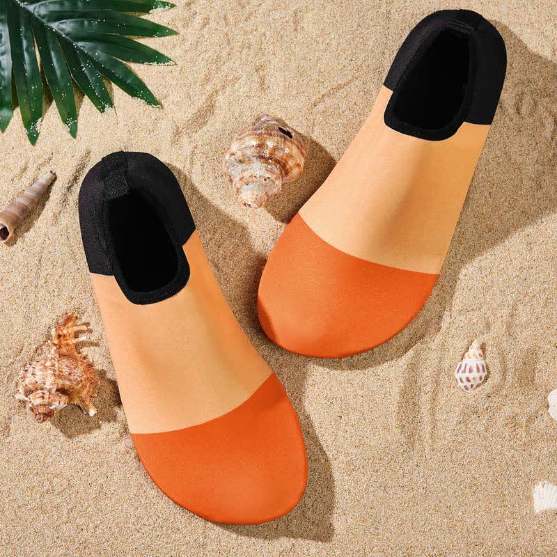 Chaussons de plage respirants et antidérapants à motifs colorés