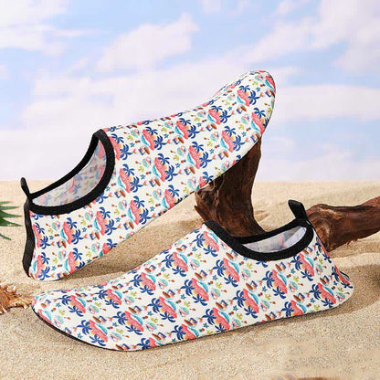 Chaussons de plage respirants et antidérapants à motifs colorés