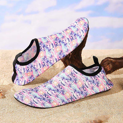 Chaussons de plage respirants et antidérapants à motifs colorés