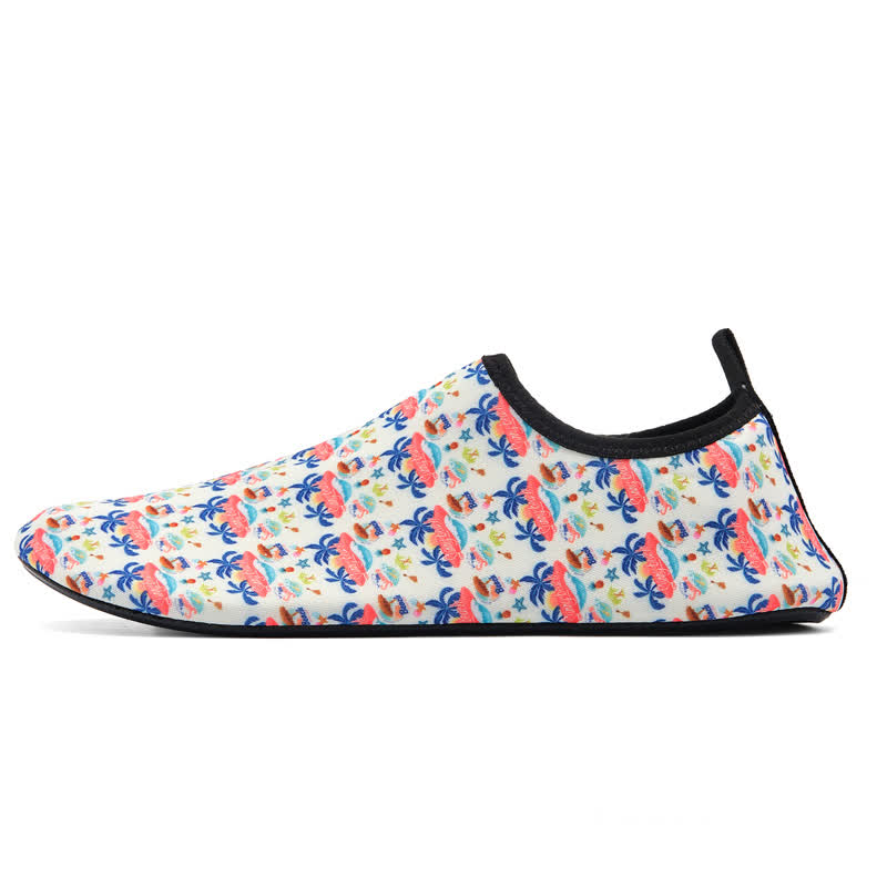 Chaussons de plage respirants et antidérapants à motifs colorés